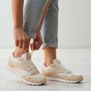 Reebok Ultra Flash Lace Up Rubber Sole Casual Lifestyle Sneakers NIB NWT (Cream)